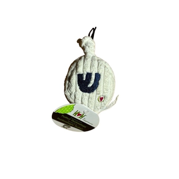 Hugglehounds Hanukkah Dreidel 6" Small Fleece Corduroy Knotties Dog Toy Squeaky - Picture 1 of 1